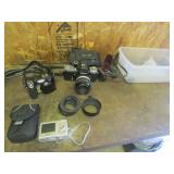 nikon cameras & container