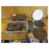 2 containers & sandpaper