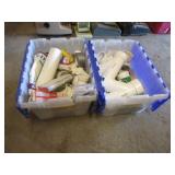 2 totes,pvc & items