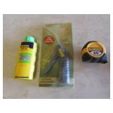 dewalt tape measure,irwin chalk & blow gun