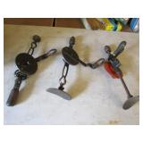 3 antique shoulder drills
