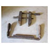 drawknife & wood clamp
