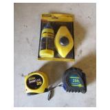 new chalkline & 2 tape measures