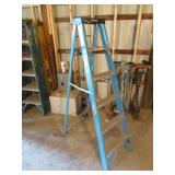 werner 6 ft blue stepladder