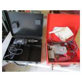 milwaukee jig saw,drill w/metal cases