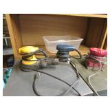 3 sanders incl:dewalt & milwaukee
