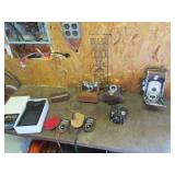 vintage cameras & items incl:polaroid & argus