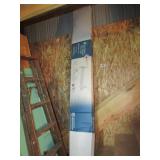 8 ft shop light w/box & wood stepladder