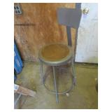 vinntage metal shop stool/chair