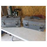 2 empty toolboxes