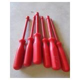 red plastic nut drivers
