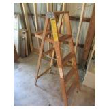 wooden stepladder