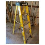werner 5 ft yellow stepladder