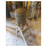 vintage arctic boy water cooler & stepstool