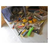 blue tote,misc tools & items