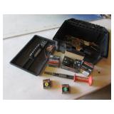 black toolbox,remington tool & items