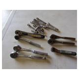 3 craftsman ratchets,ratchets,extensions,container