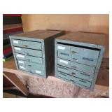 2 metal organizers & hardware