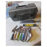 toolbox,nut drivers,level & items