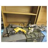 gray tote & all drills & tools incl:dewalt