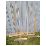 4 pushbrooms
