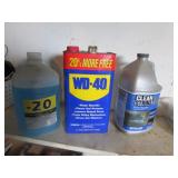 3/4 can of wd-40 & 2 jugs of chemicals