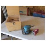 wood box & makita sander