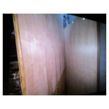 13 pcs of 1/4" birch 8x4 wood,1 pc 3/4" cherrywood