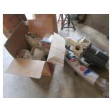 motor,box of containers & items