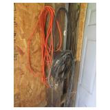 orange ext. cord & hose