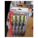 new 4 pc chisel set