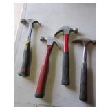 4 hammers incl:stanley