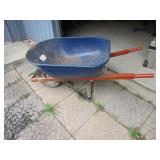 blue wheelbarrow