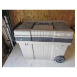 large toolbox w/electrical items