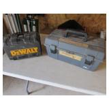 empty toolbox & empty dewalt box