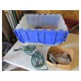 tote,staples,air nails,green ext. cord