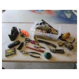 container,pry bars,pliers,tools & items
