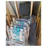 lawn chairs & rug
