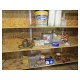 containers,hardware,lamp,oil can & misc items