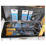 2 bosch sabre plus saws,blades & metal case