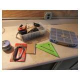 organizer,green square & items