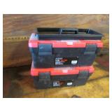 2 empty toolboxes
