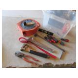 tote,ext. cord w/reel & misc tools