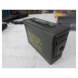 green metal ammo box