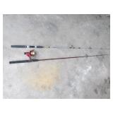 2 fishing poles incl:shakespeare