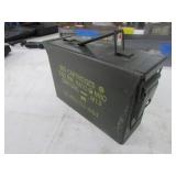 green metal ammo box