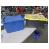 2 empty totes