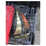 brass ship display