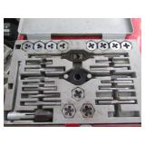 craftsman tap & hexagon die set w/case
