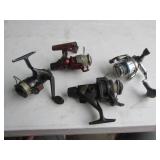 4 fishing reels incl:mantis